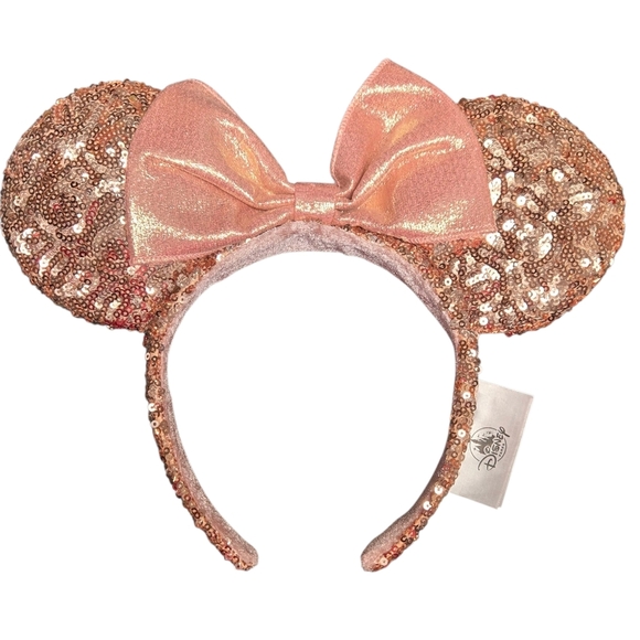 Disney Accessories - Disney Parks Minnie Moise Gold Pink Ears Headband